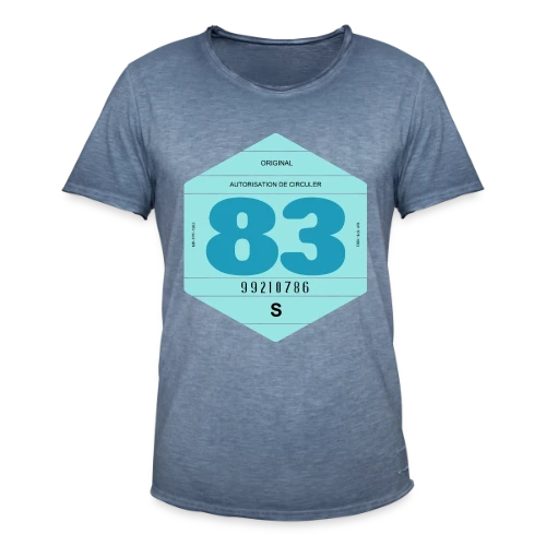 Vignette Auto Rétro 1983 : Voyage Vintage en France - T-shirt vintage Homme