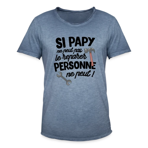 Super Papy Bricoleur - T-shirt vintage Homme