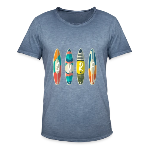 T-shirt Surf : Planche & Soleil | Idée Cadeau Jeunesse - T-shirt vintage Homme