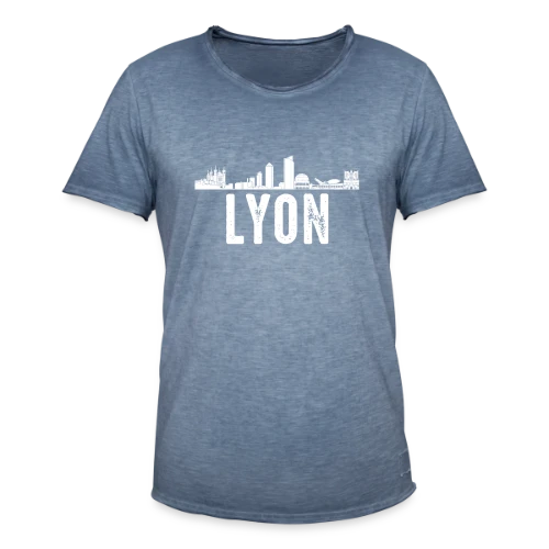 Lyon Minimaliste Blanc - T-shirt vintage Homme