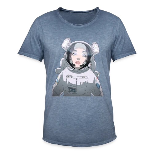 Astronaute Féminine Espace - T-shirt vintage Homme
