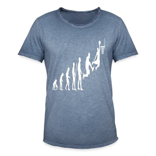 Évolution du Joueur de Basketball - T-shirt vintage Homme