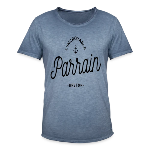 T-Shirt 'L'Incroyable Parrain Breton' - Fier de ses Racines - T-shirt vintage Homme