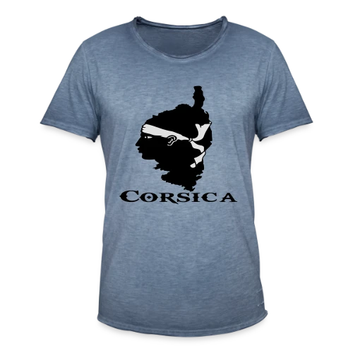 Carte Corse Tête de Maure - T-shirt vintage Homme