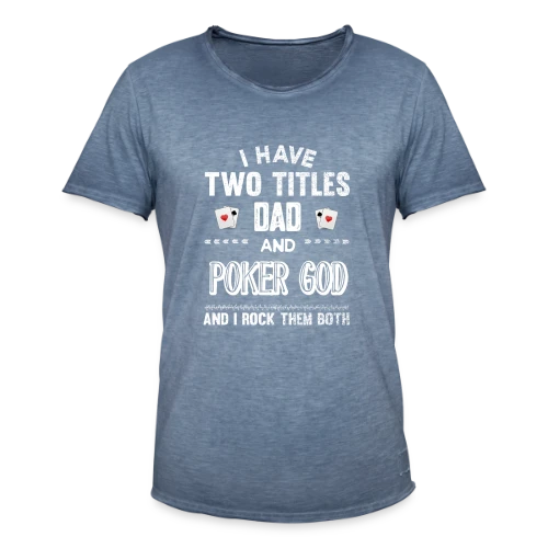 King of Poker - T-shirt vintage Homme