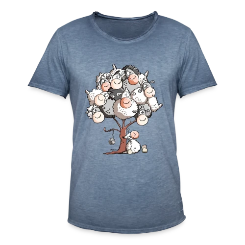 Petit Mouton Laineux Câlin - T-shirt vintage Homme