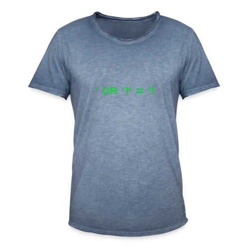 Hacker Pentest SQL Injection - Cybersécurité - T-shirt vintage Homme
