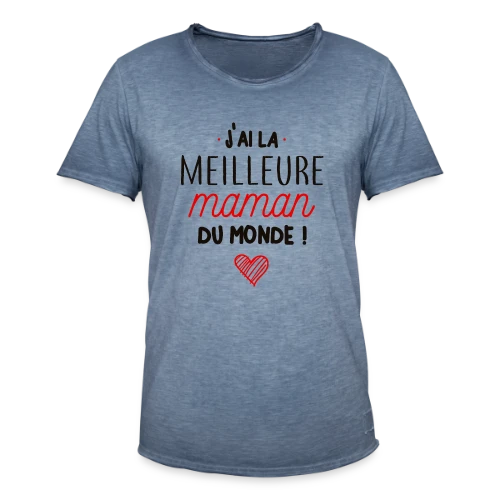 T-shirt La Meilleure Maman du Monde - T-shirt vintage Homme