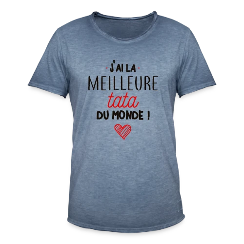 T-Shirt La Meilleure Tata du Monde - T-shirt vintage Homme