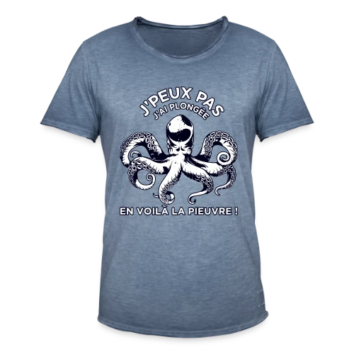 J'peux pas J'ai Plongée ! | T-Shirt Passion Sous-Marine - T-shirt vintage Homme