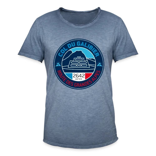 Col du Galibier - Le Sommet Mythique - T-shirt vintage Homme