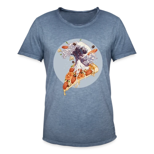La Grande Vague de Pizza Kanagawa - T-shirt vintage Homme