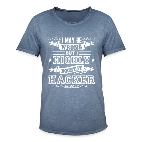 Je Suis un Hacker - T-shirt vintage Homme