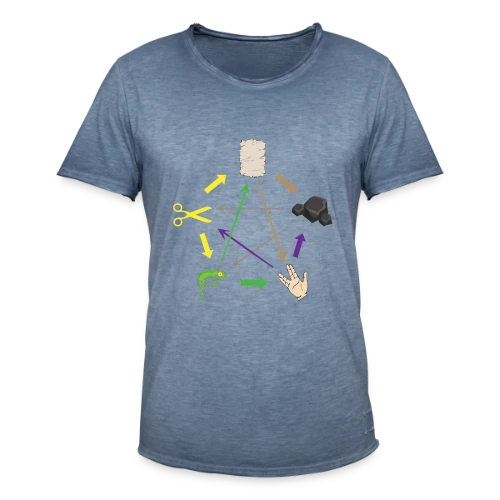 Pierre Feuille Ciseaux Lézard Spock - Geek & Humour - T-shirt vintage Homme