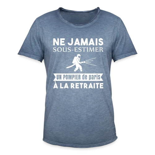 Pompier de Paris Retraité - T-shirt vintage Homme
