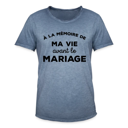 Adieu Vie de Célibataire - T-shirt vintage Homme