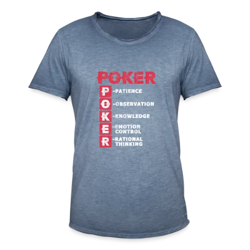 La Vie est un Poker - T-shirt vintage Homme