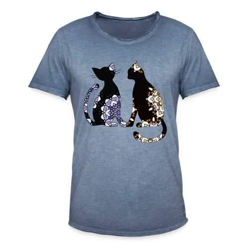 Passion Féline - T-shirt vintage Homme