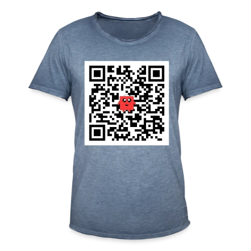 QR Code Mignon - T-shirt vintage Homme