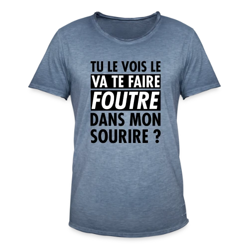 L'?il Qui Dit Tout : "Va te faire foutre ?" - T-shirt vintage Homme
