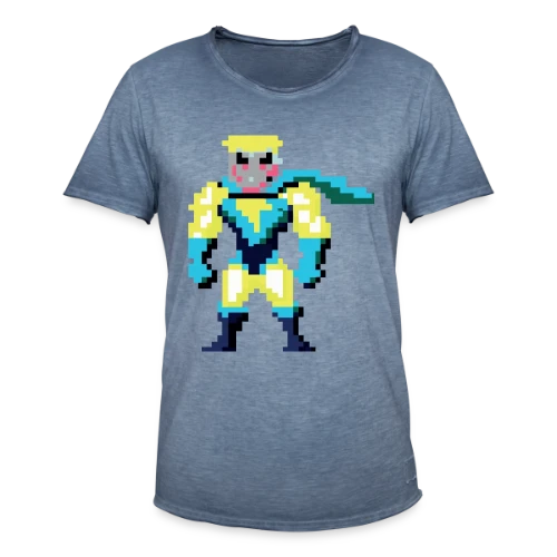 Super-Héros Pixel Franck - T-shirt vintage Homme