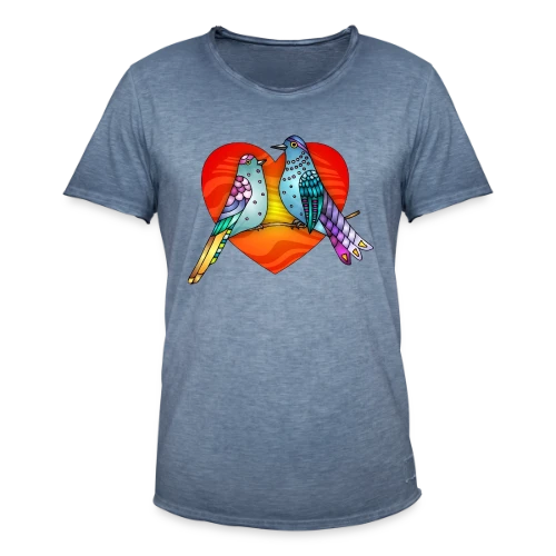 Envol Poétique des Oiseaux - T-shirt vintage Homme