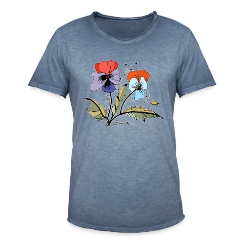 Éclat Floral - T-shirt vintage Homme