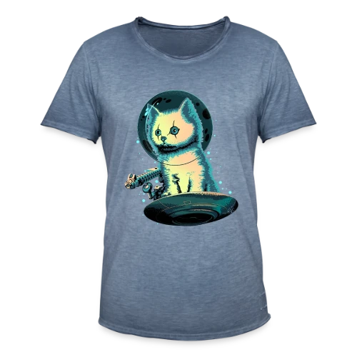 Le Protecteur Félin - T-shirt vintage Homme