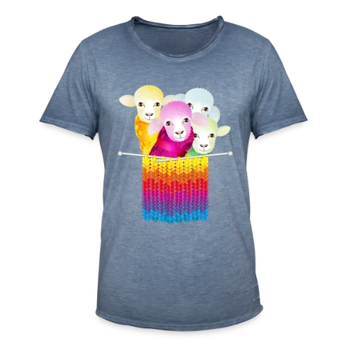 Mouton Tricoteur Rigolo - T-shirt vintage Homme