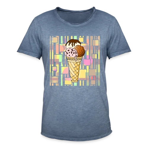 Plaisir Glacé Gourmand - T-shirt vintage Homme