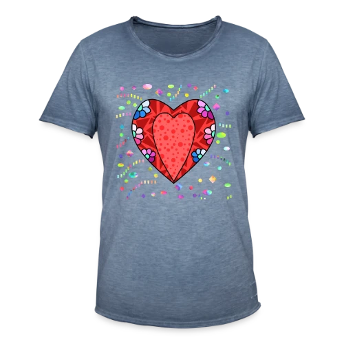 Cœur Tendance - T-shirt vintage Homme