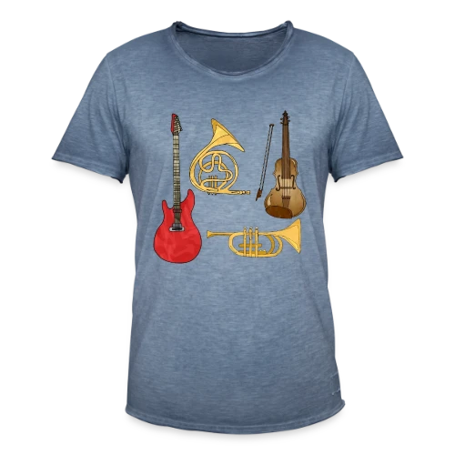 Passion Musique & Instruments - T-shirt vintage Homme