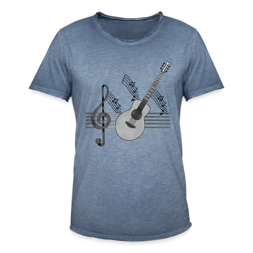 Guitare Passion - T-shirt vintage Homme