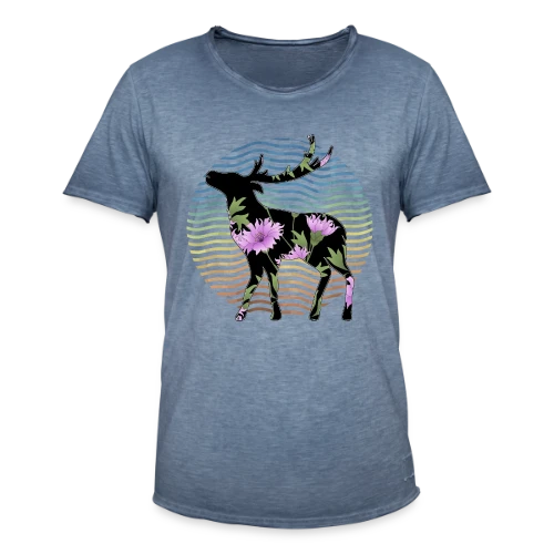 Cerf Majestueux - T-shirt vintage Homme