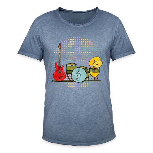 Mélodies d'Instruments - T-shirt vintage Homme