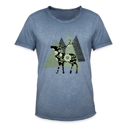 Cerf Majestueux - T-shirt vintage Homme