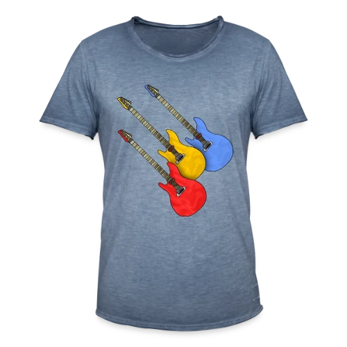 Passion Guitare - T-shirt vintage Homme
