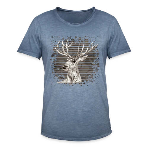 Esprit Cerf Majestueux - T-shirt vintage Homme