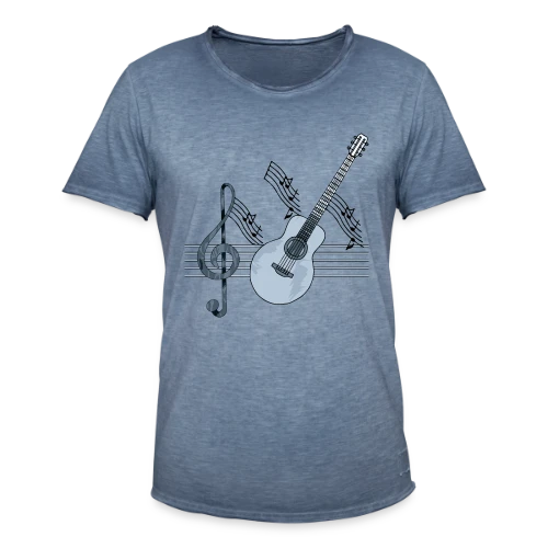 Mélodie Guitare - T-shirt vintage Homme