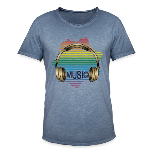 Casque Audio Stylé - T-shirt vintage Homme