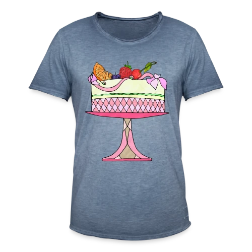Gâteau d'Anniversaire Célébration - T-shirt vintage Homme