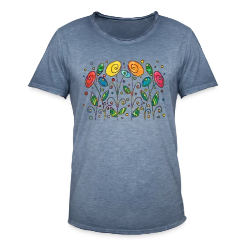 Fleurs Éclatantes - T-shirt vintage Homme