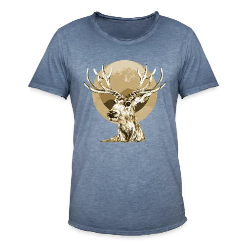 Cerf Majestueux - T-shirt vintage Homme