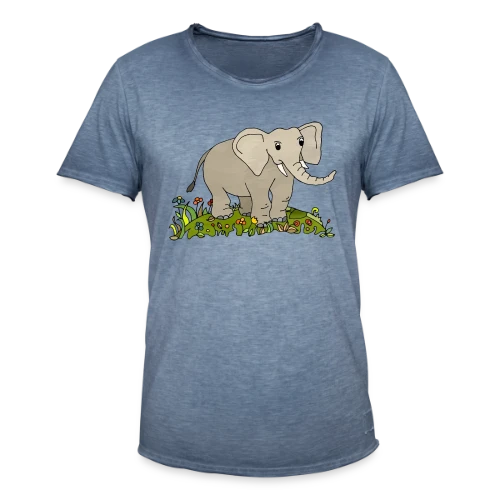 L'Éléphant Majestueux - T-shirt vintage Homme