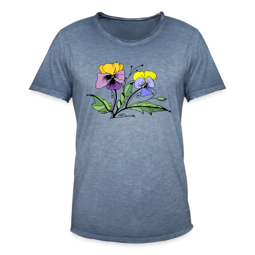 Éclat Floral - T-shirt vintage Homme