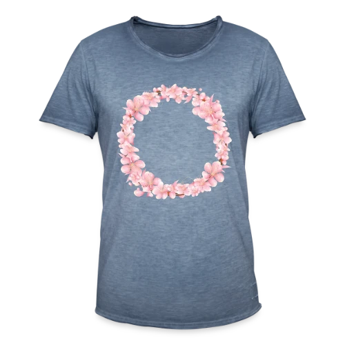 Couronne Florale Rosée : L'Éclat du Printemps - T-shirt vintage Homme