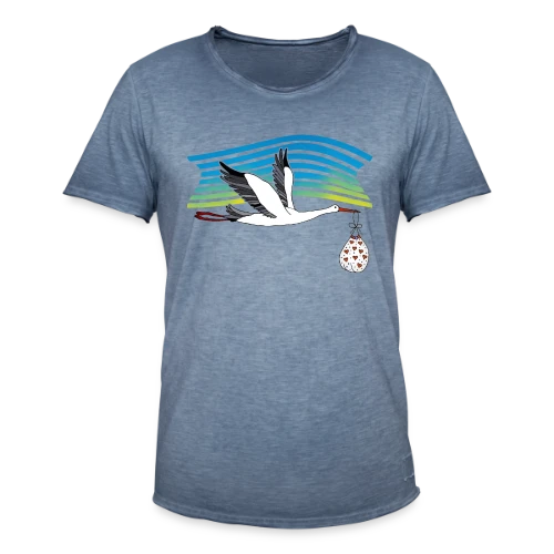 Cigogne Majestueuse - T-shirt vintage Homme