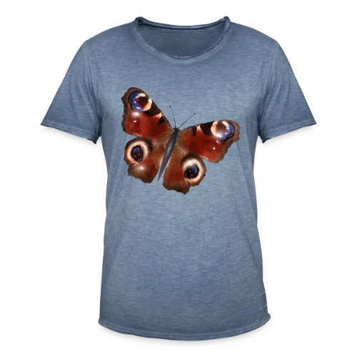 Élégance du Papillon Paon - T-shirt vintage Homme