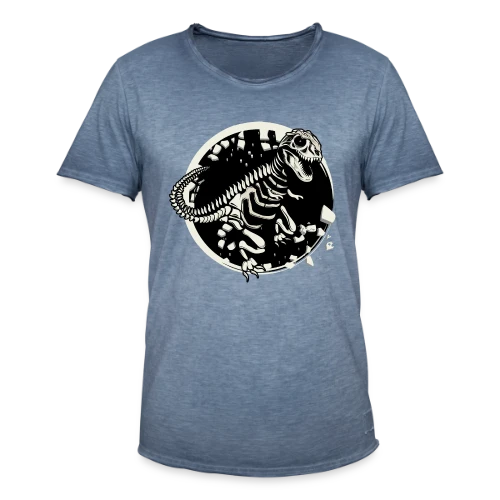 T-Rex Fossile : Le Squelette de Dinosaure Mythique - T-shirt vintage Homme