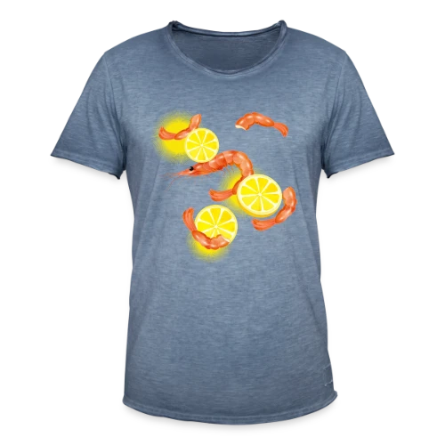 Crevettes et Citron Frais - T-shirt vintage Homme